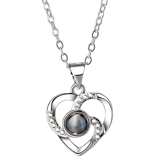 Sterling Silver Projection Necklace